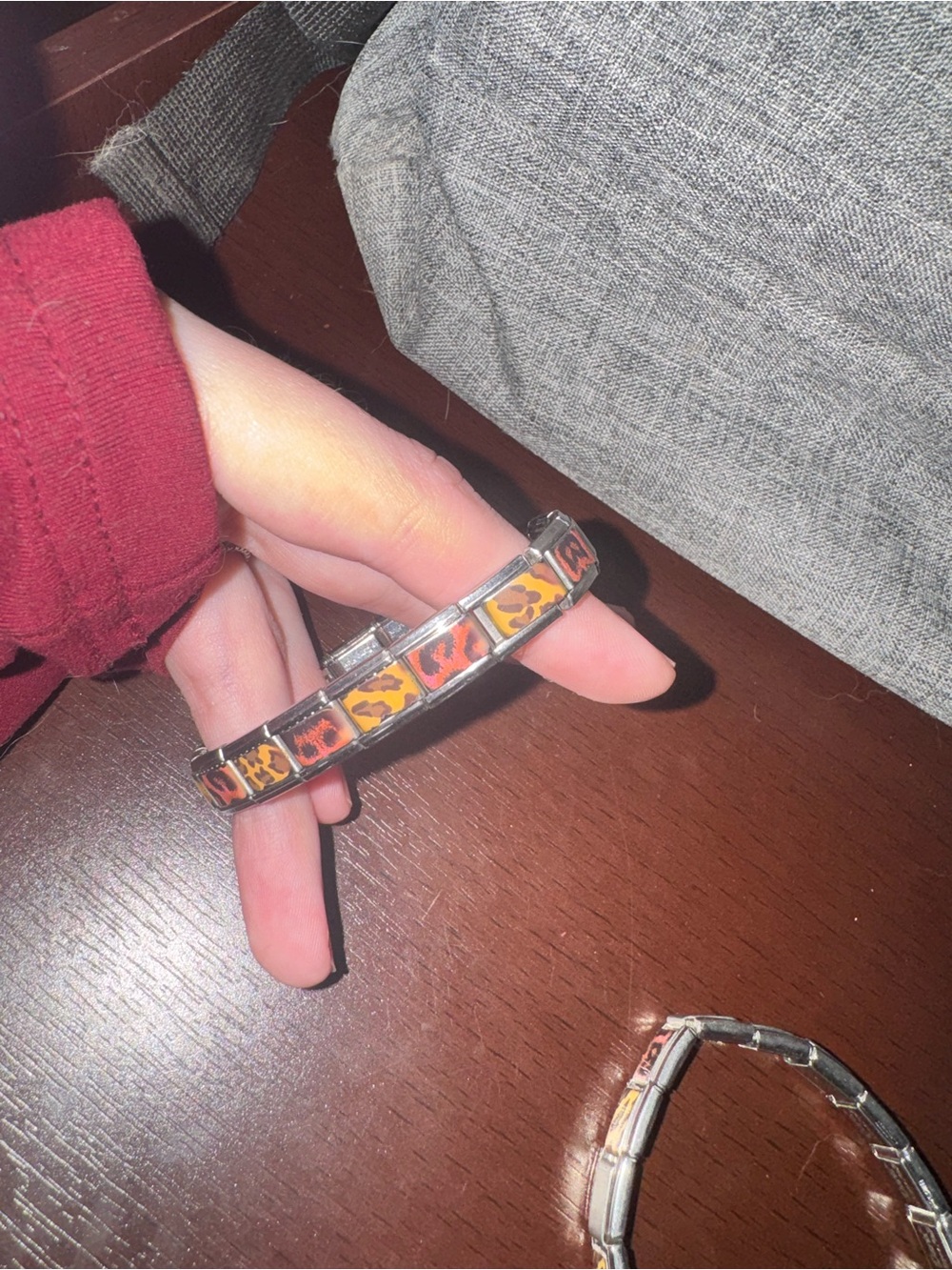 Vintage Daria by DynaFlex Italian Charm Bracelet Y2K Animal Print